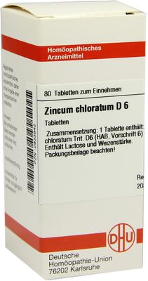 ZINCUM CHLORATUM D 6 Tabletten