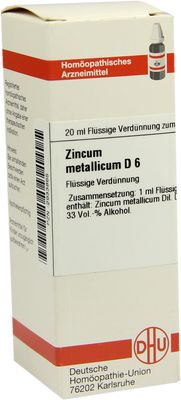 ZINCUM METALLICUM D 6 Dilution