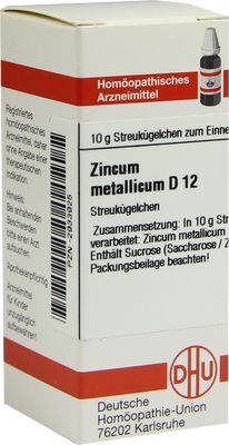 ZINCUM METALLICUM D 12 Globuli