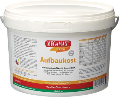 MEGAMAX Aufbaukost Vanille Pulver