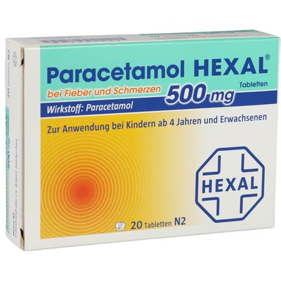 PARACETAMOL 500 mg HEXAL b.Fieber u.Schmerzen Tab.