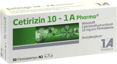 CETIRIZIN 10-1A Pharma Filmtabletten