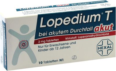 LOPEDIUM T akut bei akutem Durchfall Tabletten