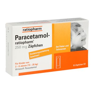 PARACETAMOL-ratiopharm 250 mg Zpfchen