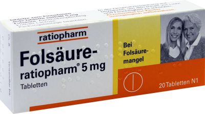FOLSURE-RATIOPHARM 5 mg Tabletten