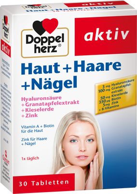 DOPPELHERZ Haut+Haare+Ngel Tabletten