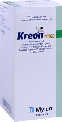 KREON 25.000 Hartkps.m.magensaftr.berz.Pellets
