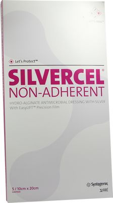SILVERCEL non Adherent Hydroalginat Verb.10x20 cm