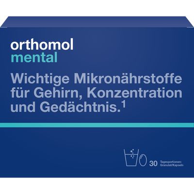 ORTHOMOL mental Granulat/Kapseln 30 Tage Kombip.