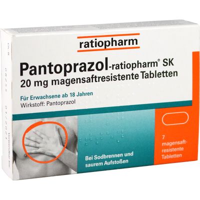 PANTOPRAZOL-ratiopharm SK 20 mg magensaftres.Tabl.