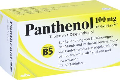 PANTHENOL 100 mg Jenapharm Tabletten