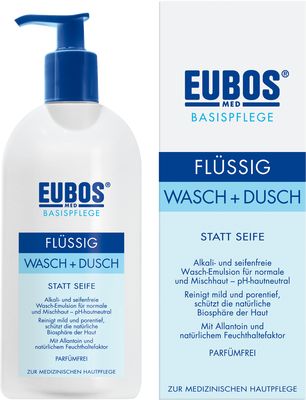 EUBOS FL�SSIG blau unparf�m.m.Dosiersp.