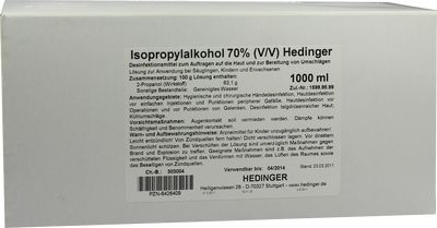 ISOPROPYLALKOHOL 70% Hedinger