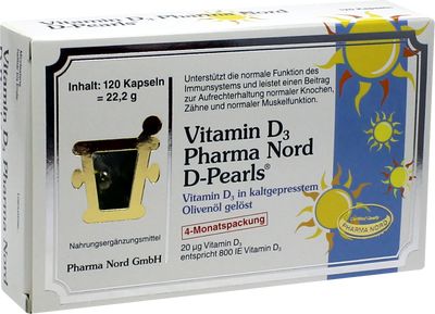 VITAMIN D3 PHARMA Nord 20 g Kapseln