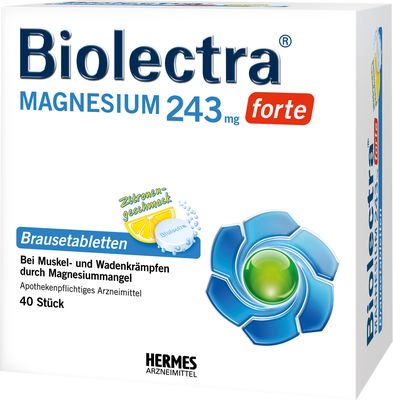 BIOLECTRA Magnesium 243 mg forte Zitrone Br.-Tabl.