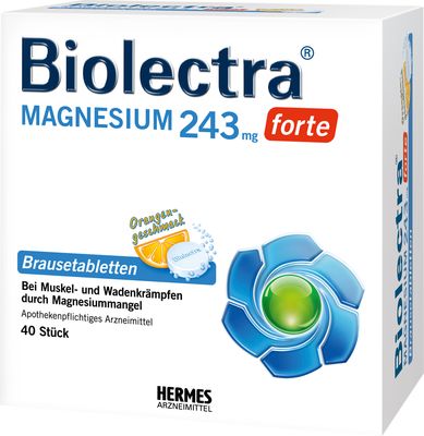 BIOLECTRA Magnesium 243 mg forte Orange Brausetab.