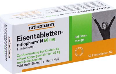 EISENTABLETTEN-ratiopharm N 50 mg Filmtabletten