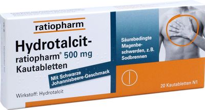 HYDROTALCIT-ratiopharm 500 mg Kautabletten