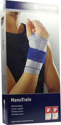 MANUTRAIN Handgelenkbandage links Gr.3 schwarz