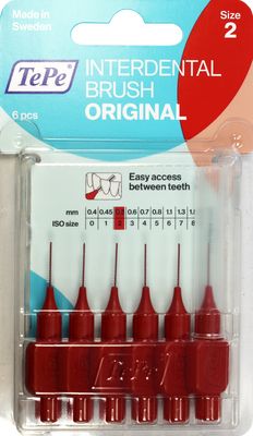 TEPE Interdentalbrste 0,5mm rot