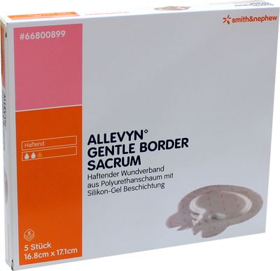 ALLEVYN Gentle Border Sacrum 16,8x17,1 cm Schaumv.