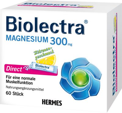 BIOLECTRA Magnesium 300 mg Direct Zitrone Sticks