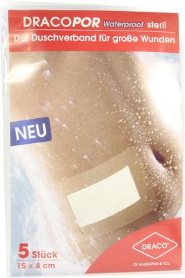 DRACOPOR waterproof Wundverband 8x15 cm steril