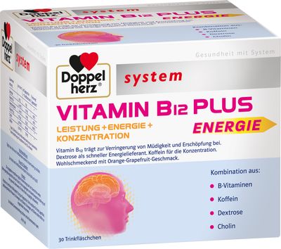 DOPPELHERZ Vitamin B12 Plus system Trinkampullen