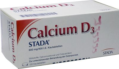 CALCIUM D3 STADA 600 mg/400 I.E. Kautabletten