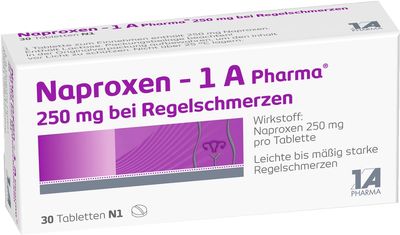 NAPROXEN-1A Pharma 250 mg b.Regelschmerzen Tabl.