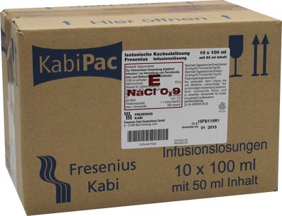 ISOTONISCHE Kochsalzl�sung 100ml halbgef�llt
