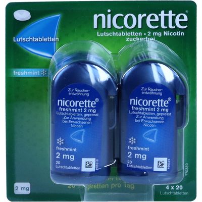 NICORETTE freshmint 2 mg Lutschtabletten gepresst