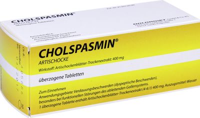 CHOLSPASMIN Artischocke �berzogene Tabletten
