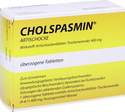 CHOLSPASMIN Artischocke berzogene Tabletten