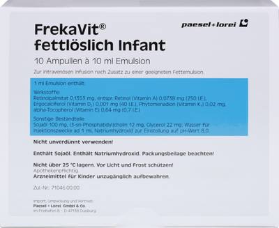 FREKAVIT fettlslich Infant Emulsion zur Infusion