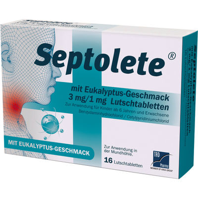 SEPTOLETE m.Eukalyptus-Geschmack 3mg/1mg Lut.-Tab.