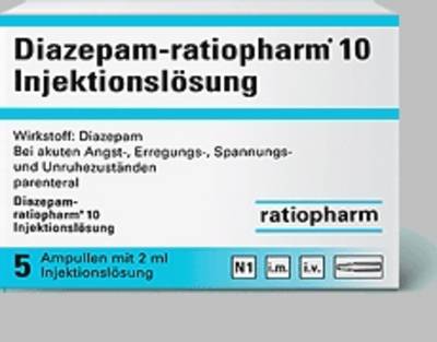 DIAZEPAM-ratiopharm 10 mg/2 ml Inj.Lsg. Ampullen