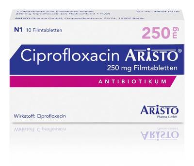 CIPROFLOXACIN Aristo 250 mg Filmtabletten