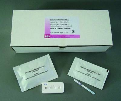 SCHWANGERSCHAFTS-FRHTEST hCG Teststreifen Urin
