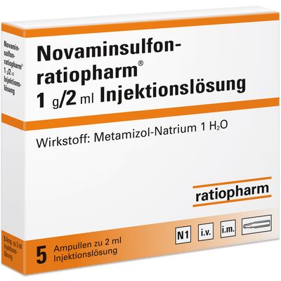 NOVAMINSULFON-ratiopharm 1 g/2 ml Inj.-Lsg.Amp.