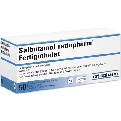 SALBUTAMOL-ratiopharm Fertiginhal.Lsg.f.e.Vernebl.